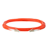 0.2dB LC/UPC to LC/UPC Multimode OM1 Simplex Fiber Patch Cable | Corning InfiniCor 300 Optical 62.5 µm Multimode Fiber |  Orange LSZH Jacket