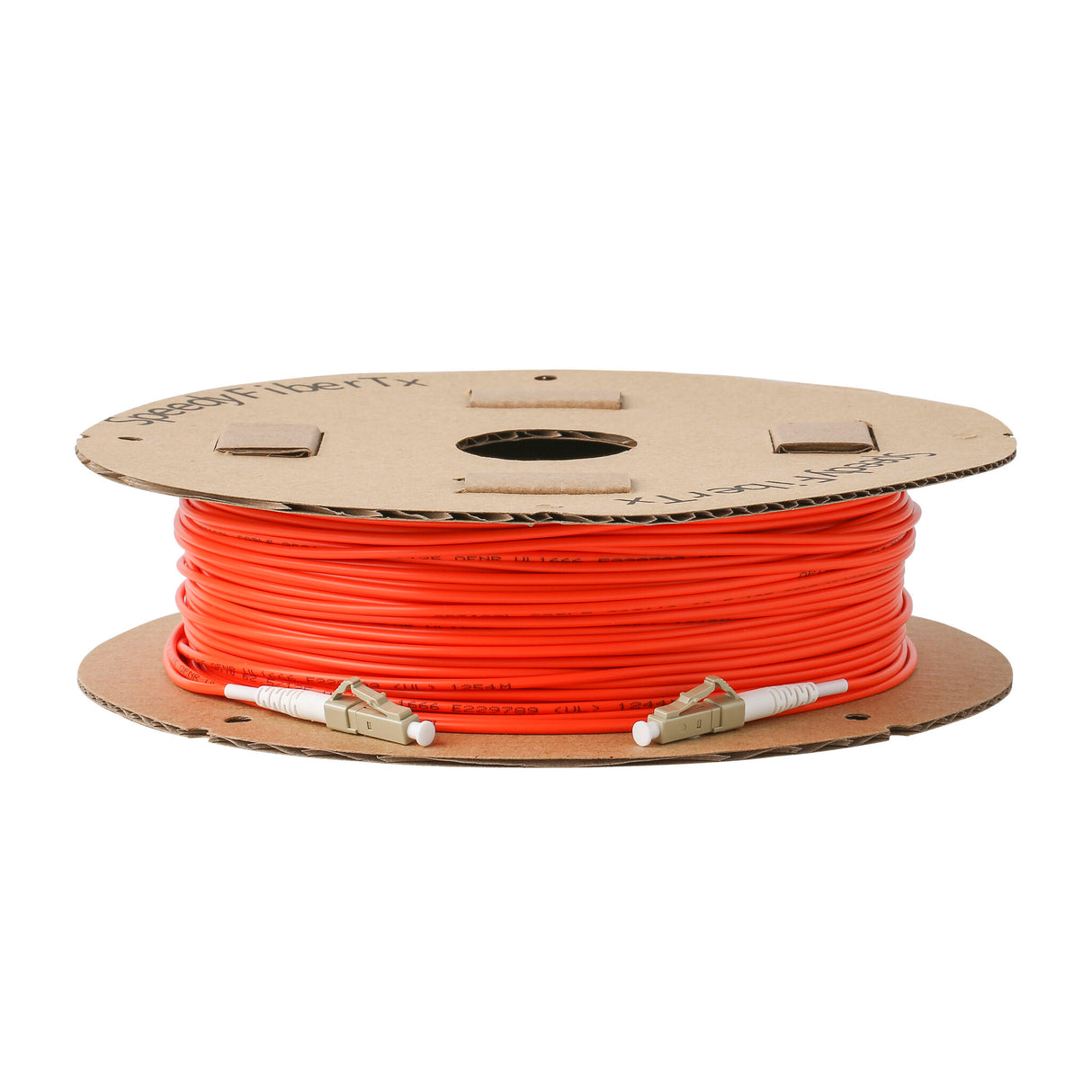 0.2dB LC/UPC to LC/UPC Multimode OM1 Simplex Fiber Patch Cable | Corning InfiniCor 300 Optical 62.5 µm Multimode Fiber |  Orange LSZH Jacket
