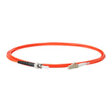 TAA Compliant Fiber Patch Cable | 0.2dB LC/UPC to ST/UPC Multimode OM1 Simplex  | Corning InfiniCor 300 Optical 62.5 µm Multimode Fiber |  Orange OFNR Jacket