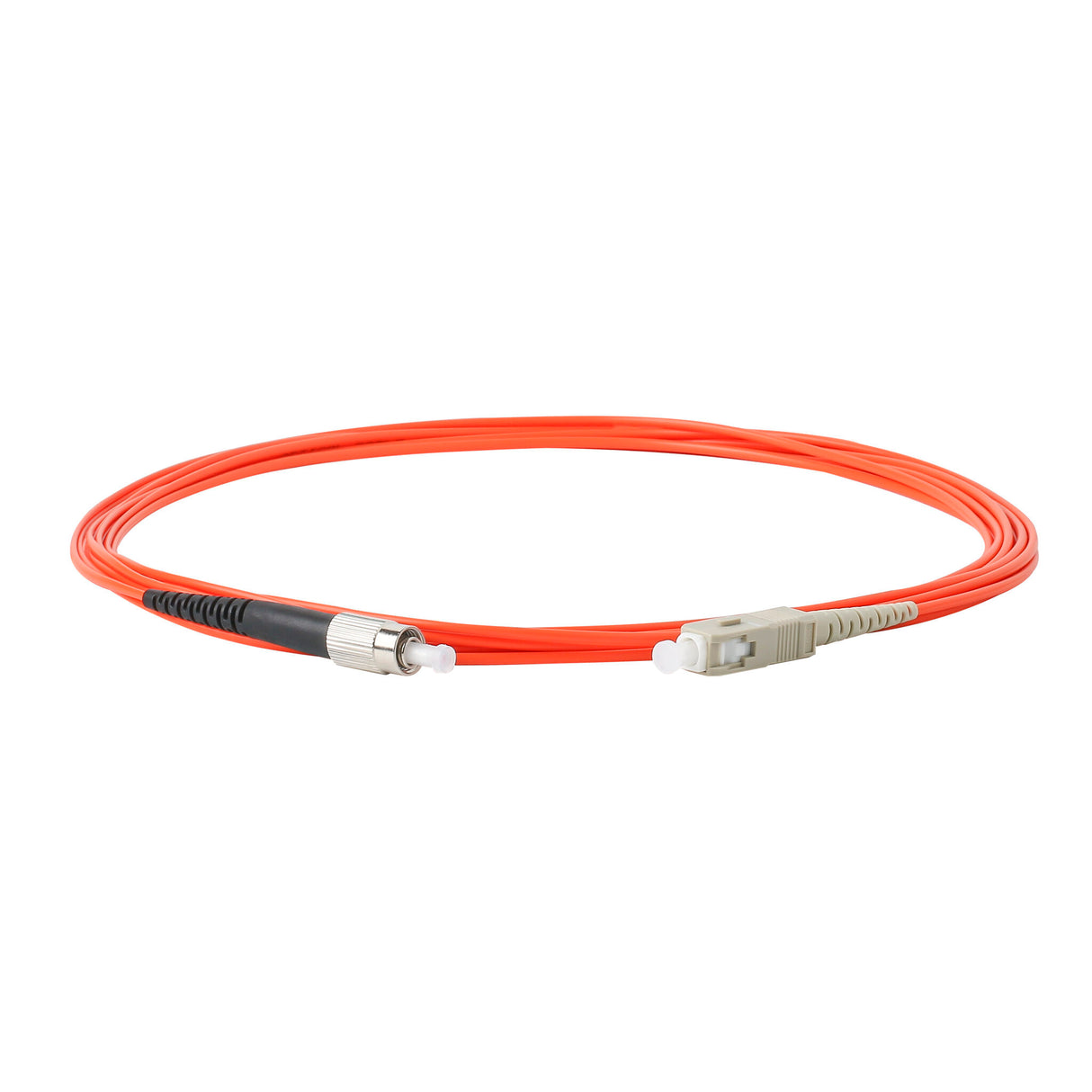 0.2dB SC/UPC to FC/UPC Multimode OM1 Simplex Fiber Patch Cable | Corning InfiniCor 300 Optical 62.5 µm Multimode Fiber |  Orange LSZH Jacket