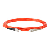 0.2dB SC/UPC to FC/UPC Multimode OM1 Simplex Fiber Patch Cable | Corning InfiniCor 300 Optical 62.5 µm Multimode Fiber |  Orange LSZH Jacket