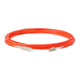 TAA Compliant Fiber Patch Cable | 0.2dB SC/UPC to LC/UPC Multimode OM1 Simplex  | Corning InfiniCor 300 Optical 62.5 µm Multimode Fiber |  Orange OFNR Jacket