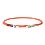 0.2dB SC/UPC to ST/UPC Multimode OM1 Simplex Fiber Patch Cable | Corning InfiniCor 300 Optical 62.5 µm Multimode Fiber |  Orange LSZH Jacket