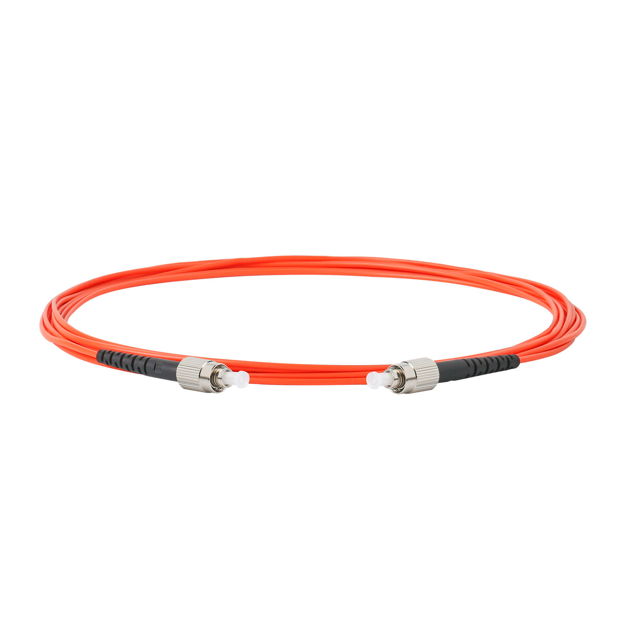 0.2dB FC/UPC to FC/UPC Multimode OM1 Simplex Fiber Patch Cable | Corning InfiniCor 300 Optical 62.5 µm Multimode Fiber |  Orange LSZH Jacket