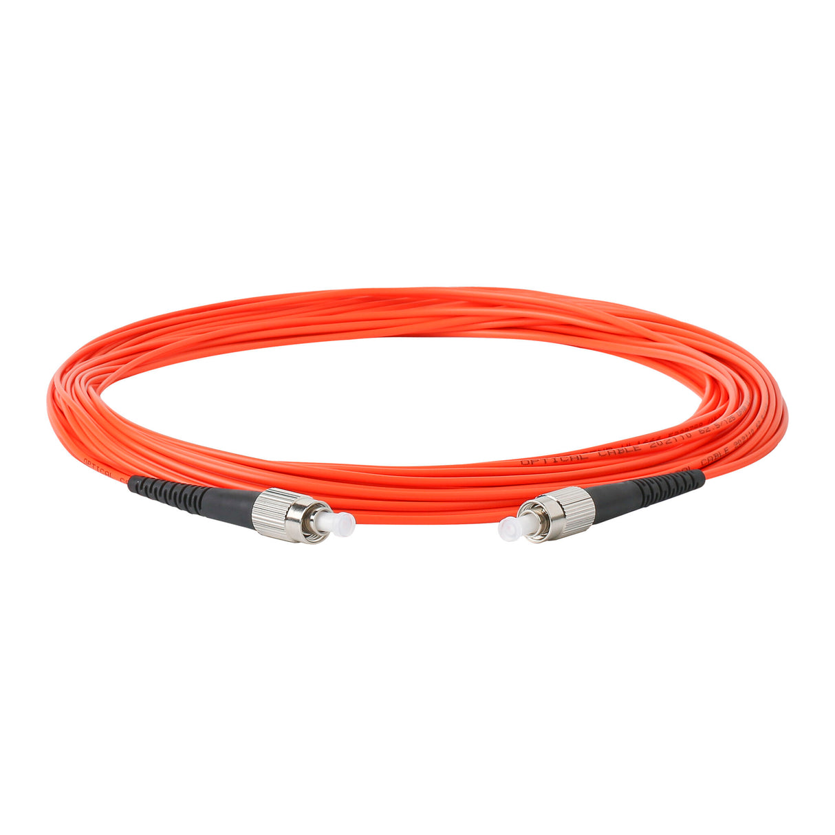 0.2dB FC/UPC to FC/UPC Multimode OM1 Simplex Fiber Patch Cable | Corning InfiniCor 300 Optical 62.5 µm Multimode Fiber |  Orange LSZH Jacket