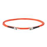 0.2dB ST/UPC to FC/UPC Multimode OM1 Simplex Fiber Patch Cable | Corning InfiniCor 300 Optical 62.5 µm Multimode Fiber |  Orange OFNP Jacket