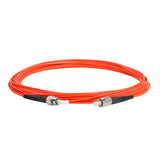 0.2dB ST/UPC to FC/UPC Multimode OM1 Simplex Fiber Patch Cable | Corning InfiniCor 300 Optical 62.5 µm Multimode Fiber |  Orange OFNP Jacket
