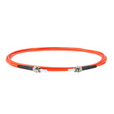 0.2dB ST/UPC to ST/UPC Multimode OM1 Simplex Fiber Patch Cable | Corning InfiniCor 300 Optical 62.5 µm Multimode Fiber |  Orange OFNP Jacket