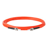0.2dB ST/UPC to ST/UPC Multimode OM1 Simplex Fiber Patch Cable | Corning InfiniCor 300 Optical 62.5 µm Multimode Fiber |  Orange OFNP Jacket