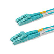 LC-LC multimode OM3 fiber patch cable with Corning OM3 50/125um optical fiber, available in custom lengths and specifications. Ideal for data centers, enterprise networks, and telecom rooms.