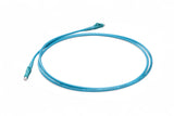 TAA Compliant Fiber Patch Cable | 0.2dB LC/UPC to LC/UPC Multimode OM4 Simplex  | Corning ClearCurve OM4 50 µm Laser-Optimized Fiber |  Aqua OFNR Jacket, Aqua  Connectors