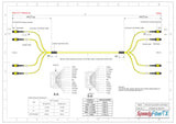 48-Fiber Elite Non-Pinned MTP/APC to Non-Pinned MTP/APC Trunk Cable | Corning SMF-28 Ultra Single-mode Optical Fiber | OS1/OS2 Compatible | Type B, Yellow MTP Connector, Yellow OFNP Cable Jacket
