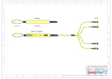 48-Fiber Elite Non-Pinned MTP/APC to Non-Pinned MTP/APC Trunk Cable | Corning SMF-28 Ultra Single-mode Optical Fiber | OS1/OS2 Compatible | Type B, Yellow MTP Connector, Yellow OFNP Cable Jacket