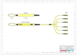 72-Fiber Elite Non-Pinned MTP/APC to Non-Pinned MTP/APC Trunk Cable | Corning SMF-28 Ultra Single-mode Optical Fiber | OS1/OS2 Compatible | Type B, Yellow MTP Connector, Yellow OFNP Cable Jacket