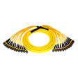 144-Fiber Elite Non-Pinned MTP® to MTP® Trunk Cable with Corning® SMF-28® Ultra Singlemode Fiber, Type B polarity, Yellow Jacket and Yellow Connectors on both ends