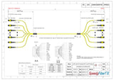 144-Fiber Elite Non-Pinned MTP® to Non-Pinned MTP® Trunk Cable | Corning® SMF-28® Ultra Single-mode Optical Fiber | OS1/OS2 Compatible | Type B, Yellow MTP® Connectors, Yellow Cable Jacket | OFNP Jacket