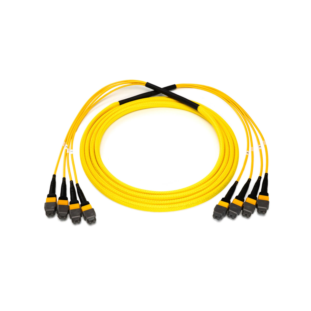 48-Fiber Elite Non-Pinned MTP® to MTP® Trunk Cable with Corning® SMF-28® Ultra Singlemode Fiber, Type B polarity, Yellow Jacket and Yellow Connectors on both ends