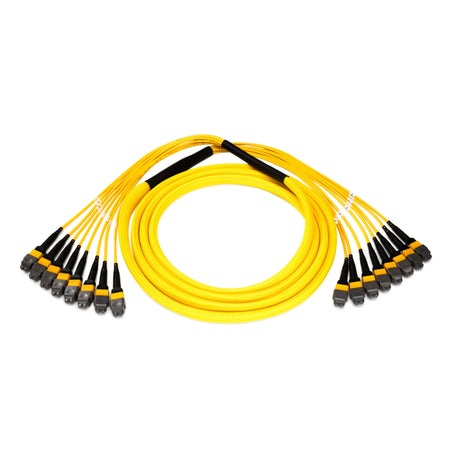 96-Fiber Elite Non-Pinned MTP® to MTP® Trunk Cable with Corning® SMF-28® Ultra Singlemode Fiber, Type B polarity, Yellow Jacket and Yellow Connectors on both ends