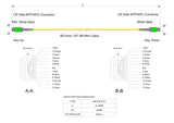 12-Fiber Elite Non-Pinned MTP®/APC to Non-Pinned MTP®/APC Jumper | Corning® SMF-28® Ultra Single-mode Optical Fiber | OS1/OS2 Compatible | Type A, Green MTP® Connectors, Yellow Cable Jacket | LSZH Jacket