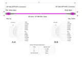 12-Fiber Elite Non-Pinned MTP®/UPC to Non-Pinned MTP®/UPC Jumper | Corning® ClearCurve® OM4 Multimode Optical Fiber | Type A, Magenta MTP® Connectors, Magenta Cable Jacket | OFNP Jacket