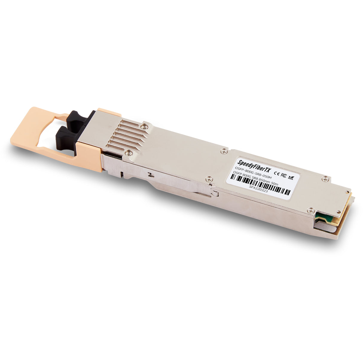 800GBASE 2 x SR4/SR8 OSFP Finned Top PAM4 850nm 50m DOM Dual MPO-12/APC MMF Ethernet Optical Transceiver Module