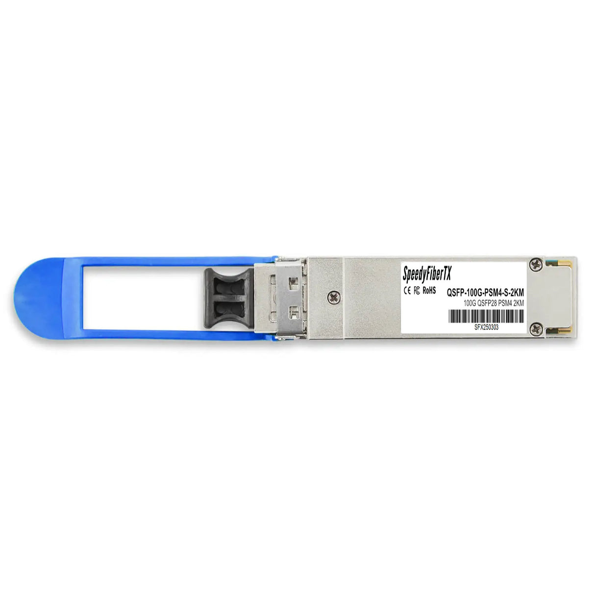 100GBASE-PSM4 QSFP28 Optical Transceiver Module , 1310nm 2km, DOM Monitoring , MPO-12/APC Interface, Breakout to 4 × 25G-LR