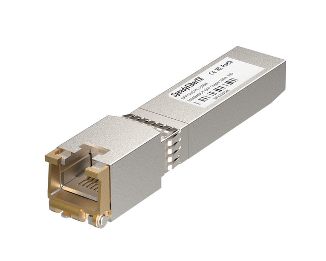 1000BASE-T SFP industrial-grade Gigabit copper module, supports 100m link distance, RJ-45 interface, low power consumption, compatible with Cisco switches, routers, servers, and NICs, with DOM monitoring feature.