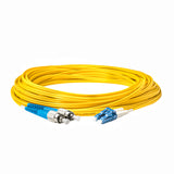 0.2dB LC/UPC to FC/UPC Single-mode Duplex Fiber Patch Cable | Corning SMF-28 Ultra Fiber | OS1/OS2 Compatible | OFNP Jacket