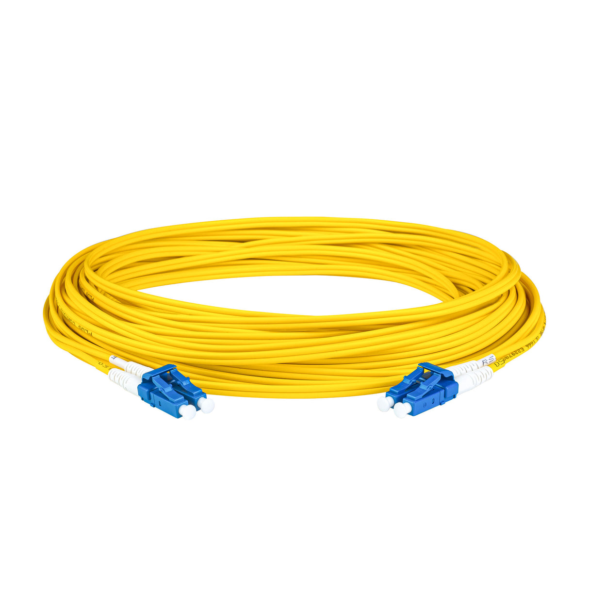 0.2dB LC/UPC to LC/UPC Single-mode Duplex Fiber Patch Cable | Corning SMF-28 Ultra Fiber | OS1/OS2 Compatible | OFNP Jacket