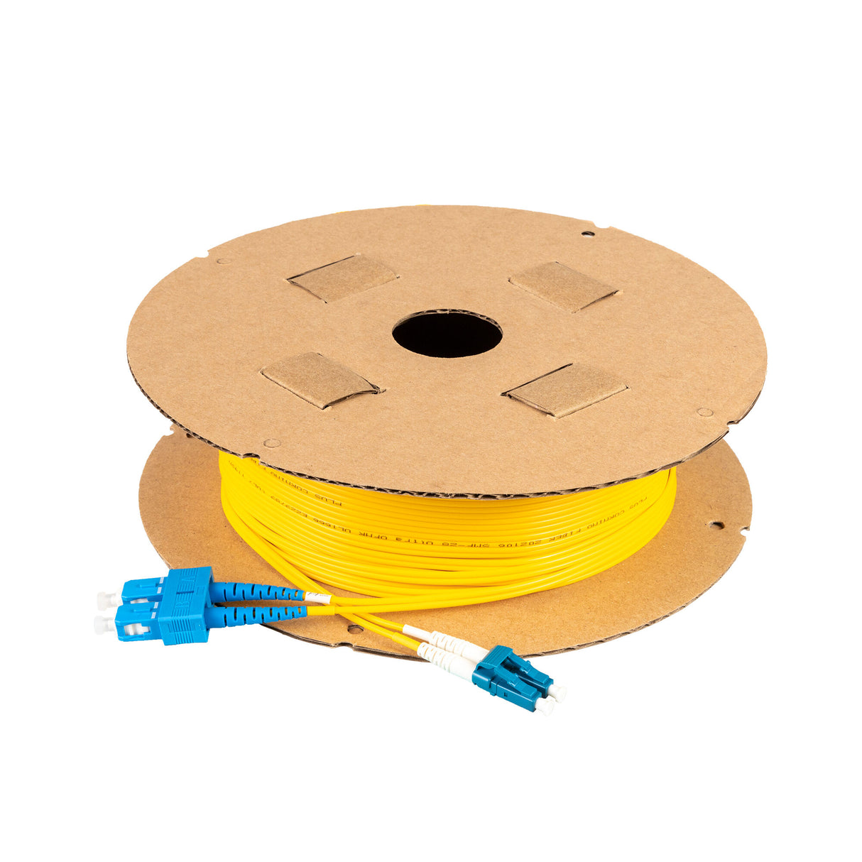 Low Loss 0.15dB LC/UPC to SC/UPC Single-mode Duplex Fiber Patch Cable | Corning SMF-28 Ultra Fiber | OS1/OS2 Compatible | OFNR Jacket