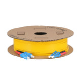 Ultra Low Loss 0.1dB LC/UPC to SC/UPC Single-mode Duplex Fiber Patch Cable | Corning SMF-28 Ultra Fiber | Red and Black Boots | OS1/OS2 Compatible | OFNR Jacket