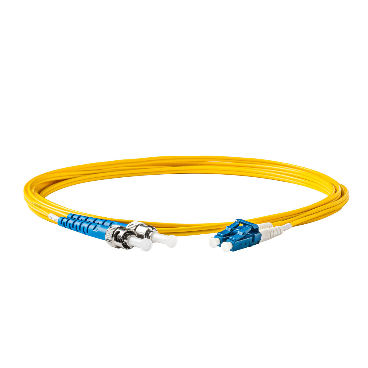 0.2dB LC/UPC to ST/UPC Single-mode Duplex Fiber Patch Cable | Corning SMF-28 Ultra Fiber | OS1/OS2 Compatible | LSZH Jacket