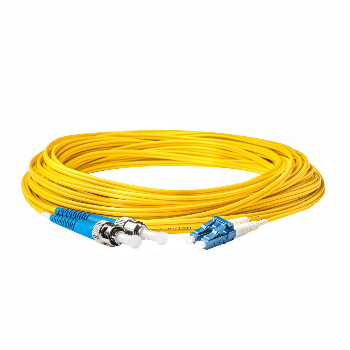 0.2dB LC/UPC to ST/UPC Single-mode Duplex Fiber Patch Cable | Corning SMF-28 Ultra Fiber | OS1/OS2 Compatible | LSZH Jacket