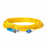0.2dB LC/UPC to ST/UPC Single-mode Duplex Fiber Patch Cable | Corning SMF-28 Ultra Fiber | OS1/OS2 Compatible | LSZH Jacket