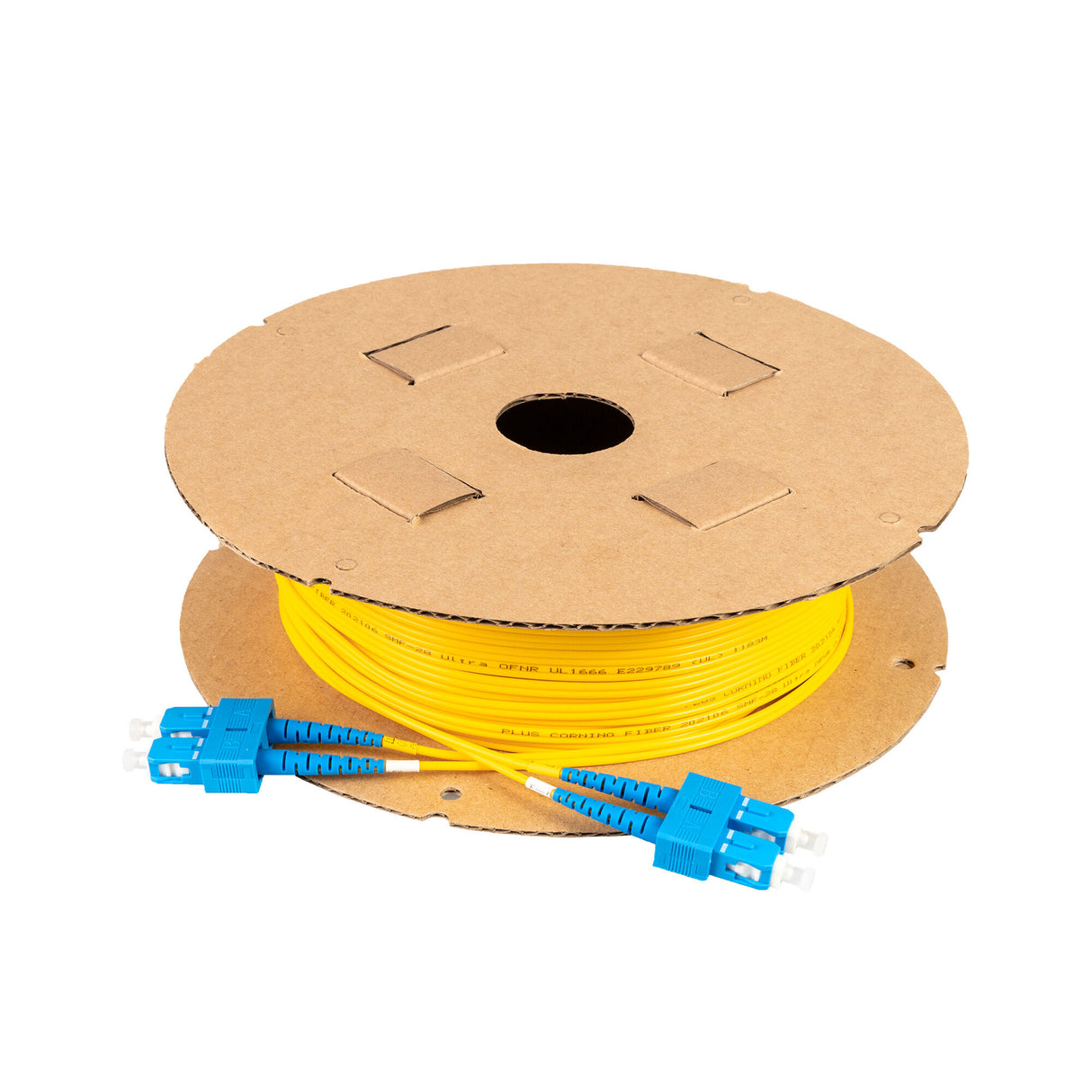 TAA Compliant Fiber Patch Cable | 0.2dB SC/UPC to SC/UPC Single-mode Duplex  | Corning SMF-28 Ultra Fiber | OS1/OS2 Compatible | OFNR Jacket