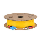 Ultra Low Loss 0.1dB SC/UPC to ST/UPC Single-mode Duplex Fiber Patch Cable | Corning SMF-28 Ultra Fiber | Red and Black Boots | OS1/OS2 Compatible | OFNR Jacket