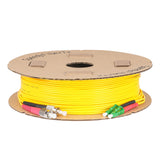 Ultra Low Loss 0.1dB LC/APC to FC/UPC Single-mode Duplex Fiber Patch Cable | Corning SMF-28 Ultra Fiber | Red and Black Boots | OS1/OS2 Compatible | OFNR Jacket