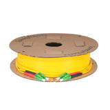 Ultra Low Loss 0.1dB LC/APC to LC/APC Single-mode Duplex Fiber Patch Cable | Corning SMF-28 Ultra Fiber | Red and Black Boots | OS1/OS2 Compatible | OFNR Jacket