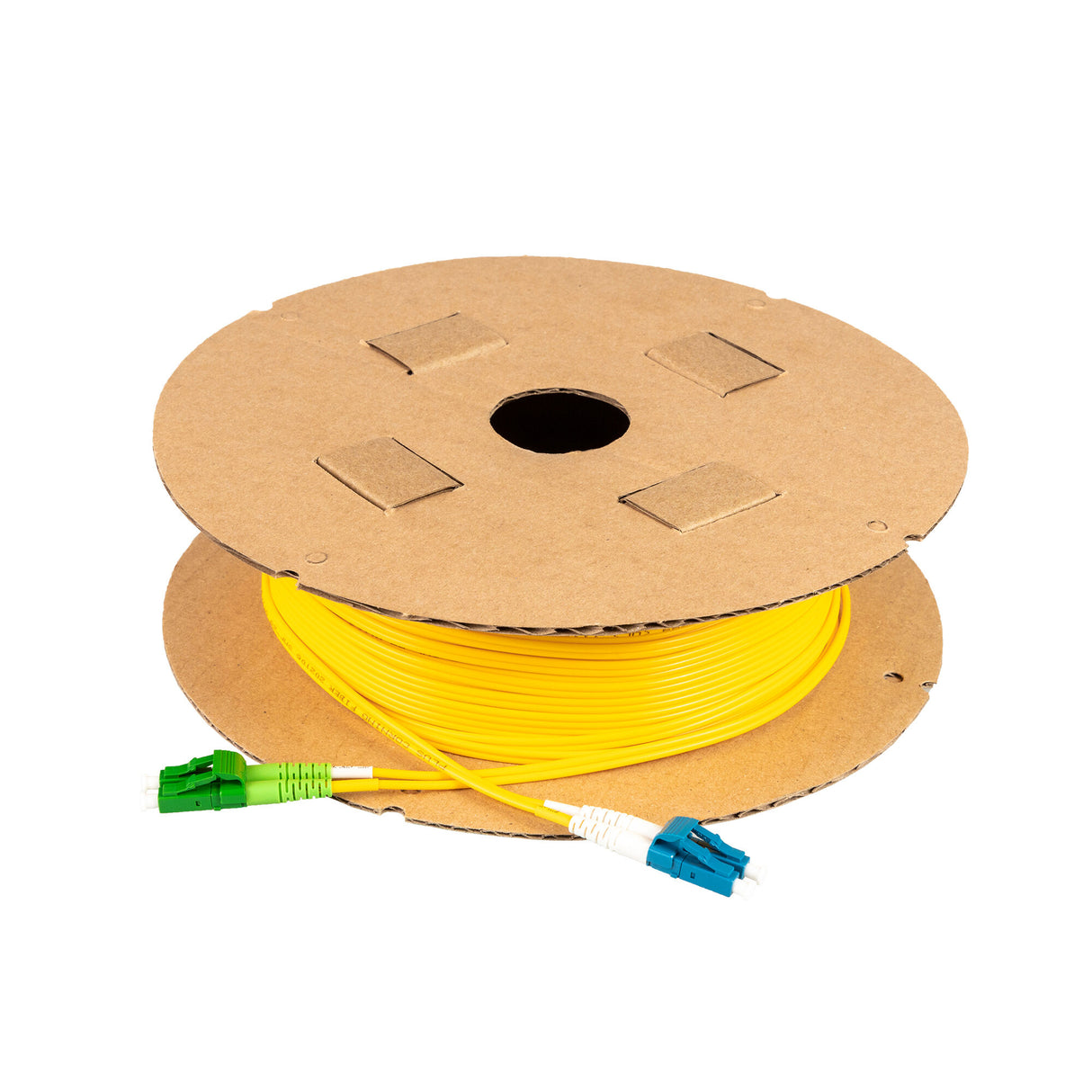 TAA Compliant Fiber Patch Cable | 0.2dB LC/APC to LC/UPC Single-mode Duplex  | Corning SMF-28 Ultra Fiber | OS1/OS2 Compatible | OFNR Jacket