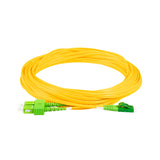 TAA Compliant Fiber Patch Cable | 0.2dB LC/APC to SC/APC Single-mode Duplex  | Corning SMF-28 Ultra Fiber | OS1/OS2 Compatible | OFNR Jacket