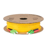 Ultra Low Loss 0.1dB LC/APC to SC/APC Single-mode Duplex Fiber Patch Cable | Corning SMF-28 Ultra Fiber | Red and Black Boots | OS1/OS2 Compatible | OFNR Jacket