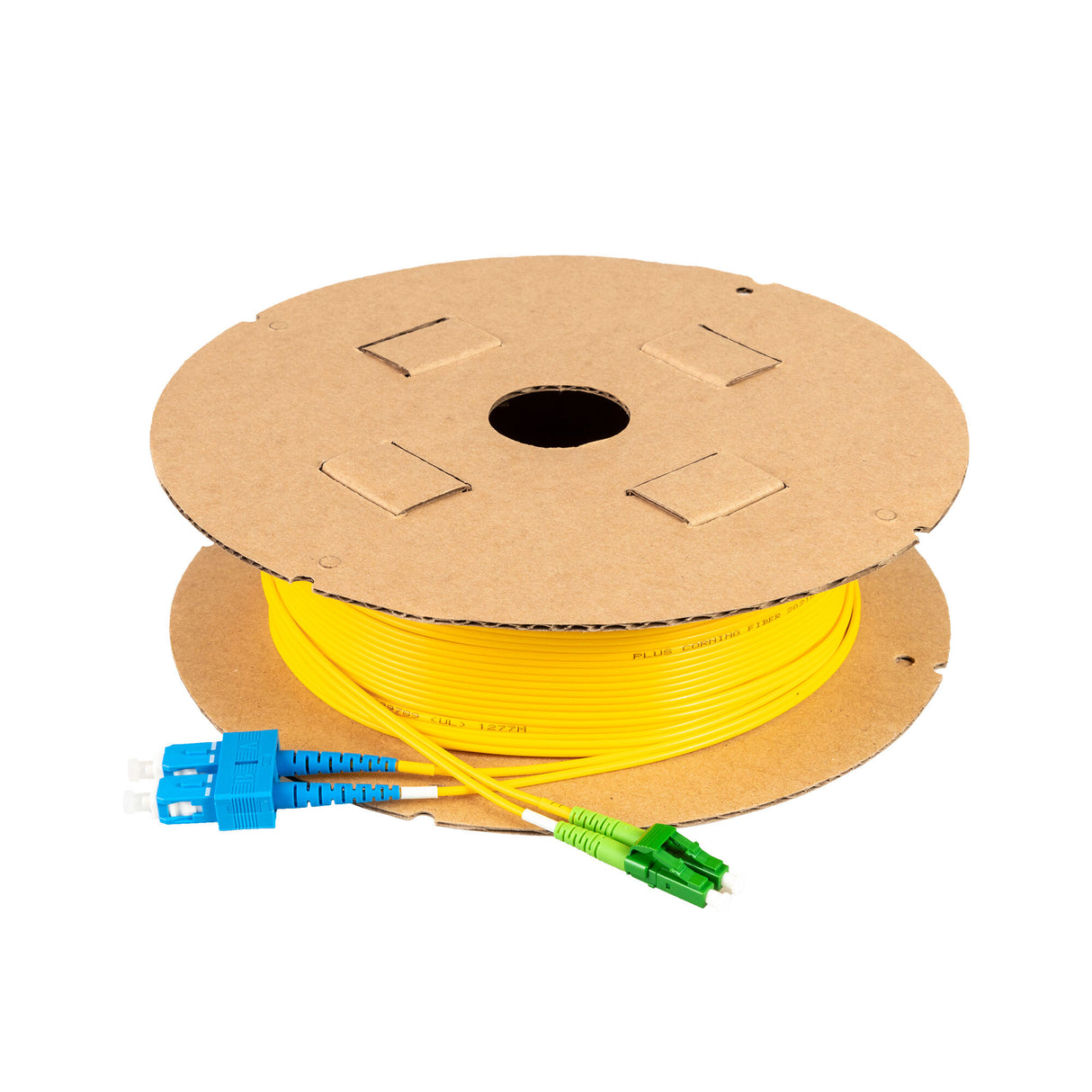 TAA Compliant Fiber Patch Cable | 0.2dB LC/APC to SC/UPC Single-mode Duplex  | Corning SMF-28 Ultra Fiber | OS1/OS2 Compatible | OFNR Jacket
