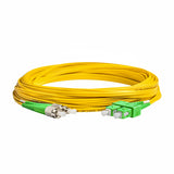 0.2dB SC/APC to FC/APC Single-mode Duplex Fiber Patch Cable | Corning SMF-28 Ultra Fiber | OS1/OS2 Compatible | LSZH Jacket
