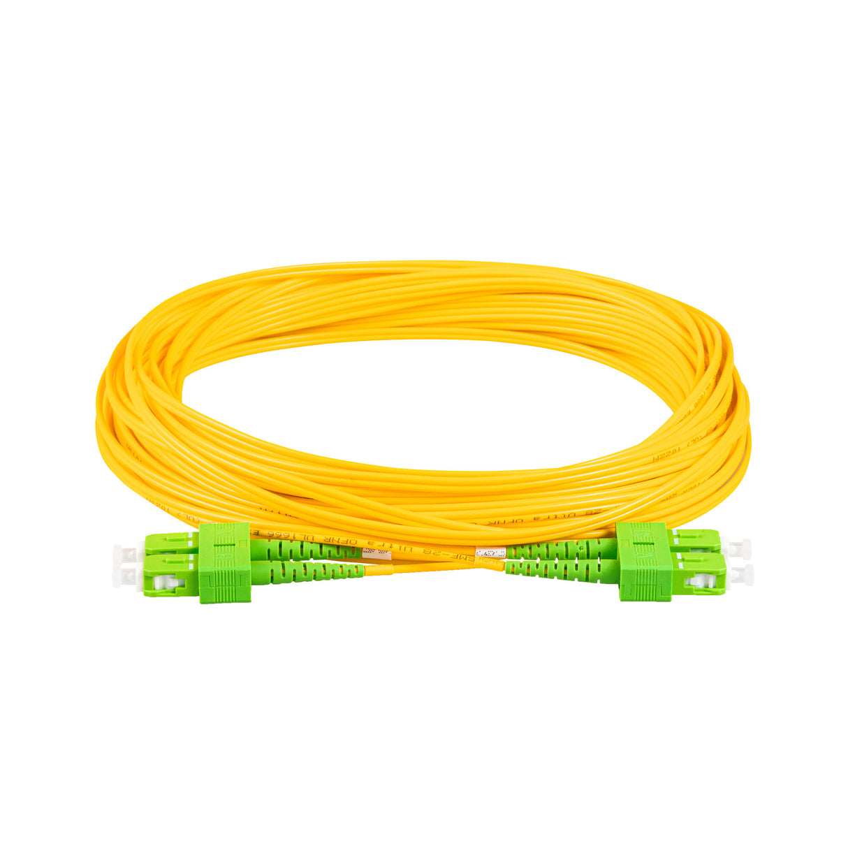 TAA Compliant Fiber Patch Cable | 0.2dB SC/APC to SC/APC Single-mode Duplex  | Corning SMF-28 Ultra Fiber | OS1/OS2 Compatible | OFNR Jacket