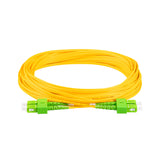 TAA Compliant Fiber Patch Cable | 0.2dB SC/APC to SC/APC Single-mode Duplex  | Corning SMF-28 Ultra Fiber | OS1/OS2 Compatible | OFNR Jacket