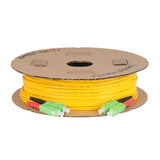 Ultra Low Loss 0.1dB SC/APC to SC/APC Single-mode Duplex Fiber Patch Cable | Corning SMF-28 Ultra Fiber | Red and Black Boots | OS1/OS2 Compatible | OFNR Jacket