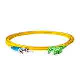 0.2dB SC/APC to ST/UPC Single-mode Duplex Fiber Patch Cable | Corning SMF-28 Ultra Fiber | OS1/OS2 Compatible | OFNP Jacket