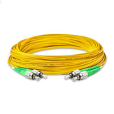 0.2dB FC/APC to FC/APC Single-mode Duplex Fiber Patch Cable | Corning SMF-28 Ultra Fiber | OS1/OS2 Compatible | LSZH Jacket