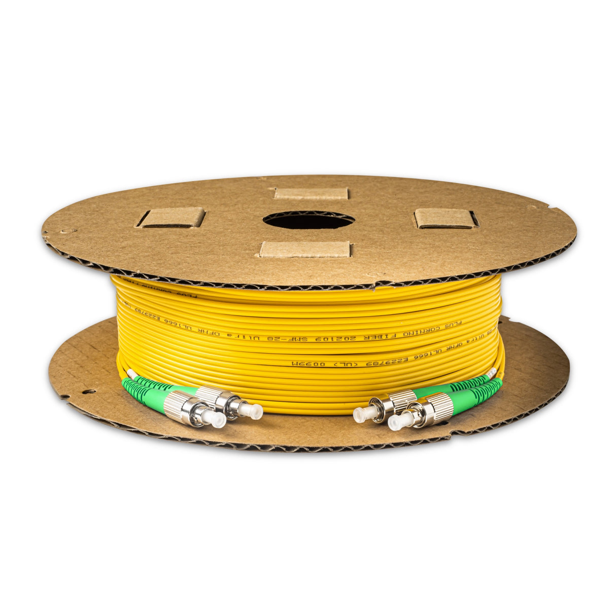 0.2dB FC/APC to FC/APC Single-mode Duplex Fiber Patch Cable | Corning SMF-28 Ultra Fiber | OS1/OS2 Compatible | LSZH Jacket