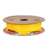 Ultra Low Loss 0.1dB FC/APC to FC/APC Single-mode Duplex Fiber Patch Cable | Corning SMF-28 Ultra Fiber | Red and Black Boots | OS1/OS2 Compatible | OFNR Jacket